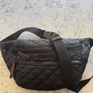 MZ Wallace Metro Sling Black Quilted Bag
